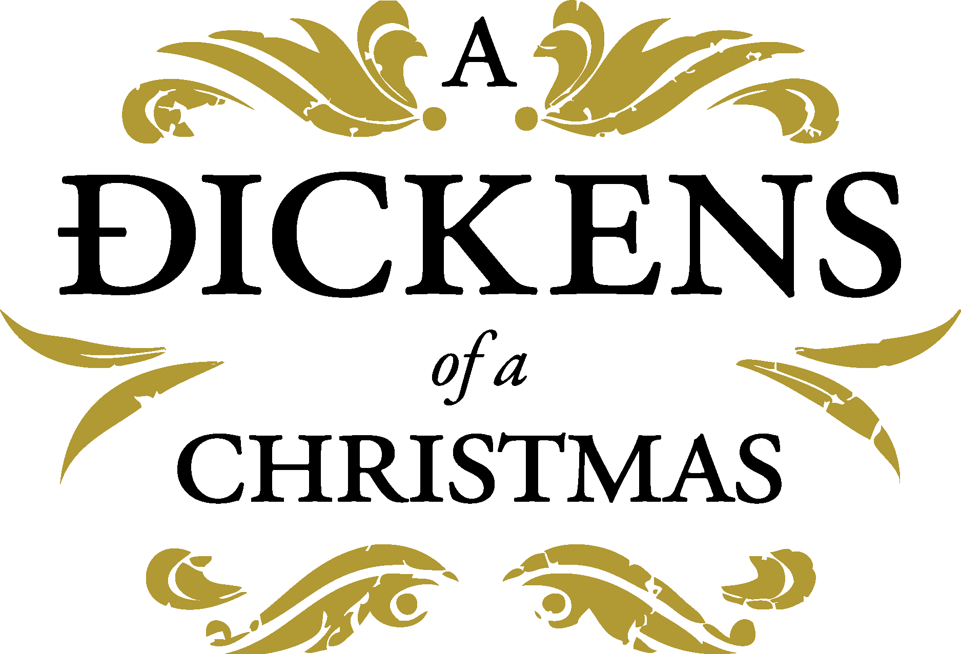 A Dickens Of A Christmas Logo Vector Logo